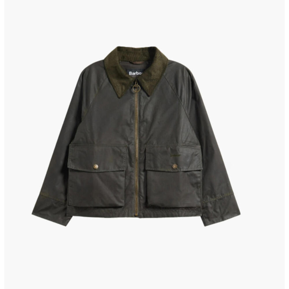 NEW BARBOUR Croxdale Waxed Cotton Jacket Olive Size 3X #WAX316